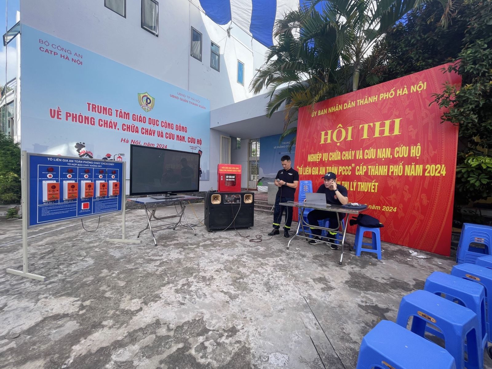 Tham gia tập huấn PCCC