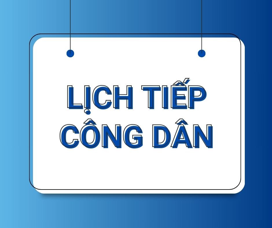 Lịch tiếp công dân