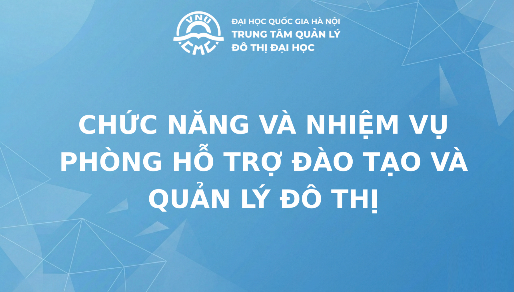 Chức năng và nhiệm vụ của Phòng HTĐT và QLĐT