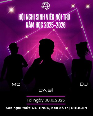 Hội nghị sinh viên nội trú năm học 2025-2026: Gắn kết cộng đồng, lan tỏa năng lượng trẻ tại Khu đô thị ĐHQGHN