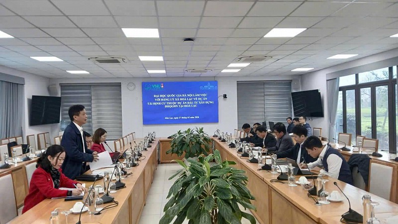 Tăng cường phối hợp giữa ĐHQGHN và xã Hòa Lạc trong triển khai dự án tái định cư
