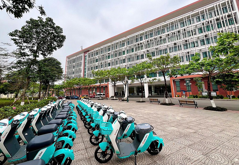 Xe đạp điện nội khu ĐHQGHN: Thêm tiện ích xanh, hiện đại đồng hành cùng sinh viên tại Hòa Lạc