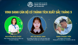 Vinh danh cán bộ có thành tích xuất sắc tháng 9